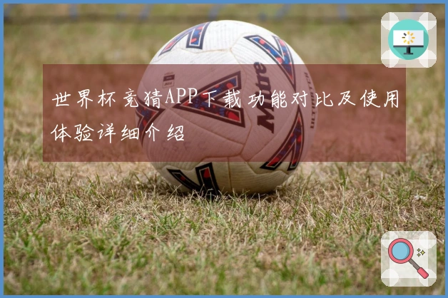 世界杯竞猜APP下载功能对比及使用体验详细介绍